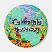 Kalifornien Geocaching liefert Magneten Geoswag