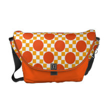 Kalifornien-Goldpunkte und Trinidad-Orangenquadrat Kurier Tasche