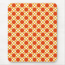 Kalifornien-Goldpunkte und Trinidad-Orangenquadrat Mousepads