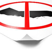 Kalifornien-Kreuz-heraus Symbol Fotodrucke