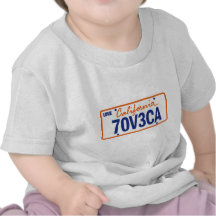 KALIFORNIEN MEDAL LOVE REGISTRATION TSHIRT