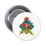 Kalifornien-Mohnblume Anstecknadelbutton