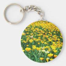 Kalifornien-Mohnblumen Schlüsselanhänger
