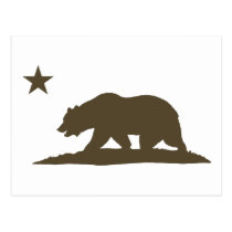 Kalifornien-Republik-Bär - Brown postkarten