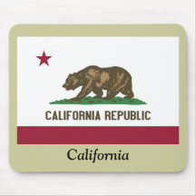 Kalifornien-Staats-Flagge Mousepads