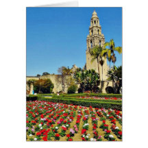 Kalifornien-Turm im Balboa-Park Grußkarten