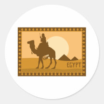 Kamel Ägypten Runde Aufkleber