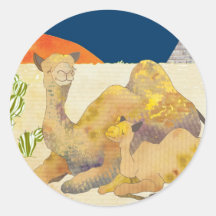 Kamele in Ägypten Sticker