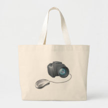 Kameracomputer-Mäusekonzept Taschen