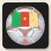 Kamerun-Fußball Getränk Untersetzer
