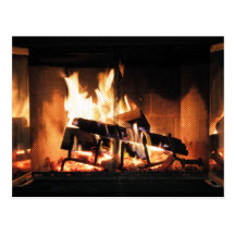 Kamin-Postkarte