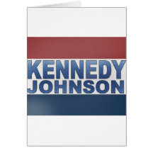 Kampagne Kennedys Johnson Grußkarten