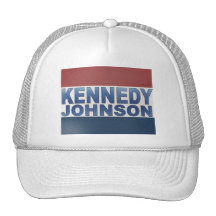 Kampagne Kennedys Johnson Kappe