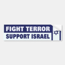 Kampf-Terror-Unterstützung Israel Autosticker