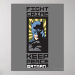Kampf-Verbrechen - behalten Sie Frieden - Batman Plakatdrucke