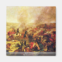 Kampf von Nazaret durch Gros Antoine-Jean Kühlschrankmagnet