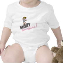 Kampf wie ein Mädchen-Brustkrebs 3 Tshirts
