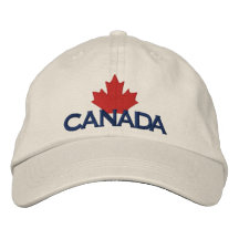 Kanada-Flagge Besticktes Cap