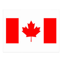 Kanada-Flagge Postkarten