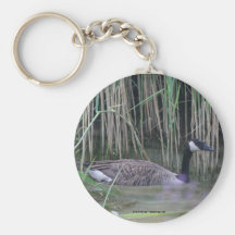 Kanada-Gans-Natur-Foto Keychain Schlüsselring Schlüsselband