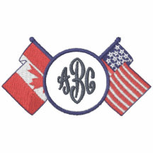 Kanada-USA - Monogramm-Hemd