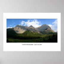 Kanadier Rocky Mountains Plakatdruck