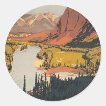 Kanadierrockies-Reise-Plakat-Aufkleber