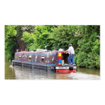 KANAL-BOOTE BRITISCH VISITENKARTEN