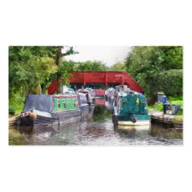 KANAL-BOOTE BRITISCH VISITENKARTEN VORLAGE