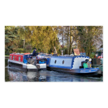KANAL-BOOTE BRITISCH VISITENKARTEN VORLAGE