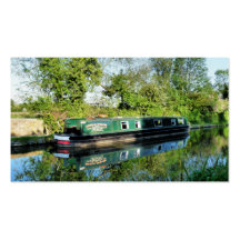 KANAL-BOOTE BRITISCH VISITENKARTEN VORLAGEN