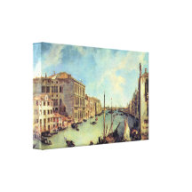 Kanal Giovanni Antonio - Canal Grande bei San Vio Gespannter Galeriedruck