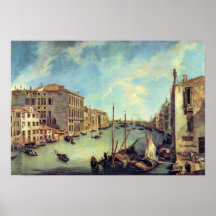 Kanal-Großartiger Kanal Giovanni Antonio bei San V Plakatdruck