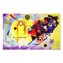 Kandinsky gelbe rote Blaupause Photographien