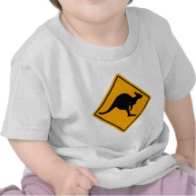 Känguru-Verkehrsschild Hemden