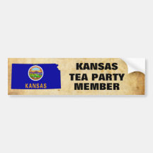 KANSAS-TEE-PARTY AUTO AUFKLEBER