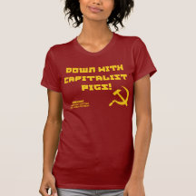 Kapitalistisches die Ironie-T-Shirt der Frauen