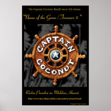 Kapitän Coconut Bands Official"Gold" Cd Plakat