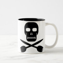 Kapitän Cruels Skull u. Kreuz-sporks Becher Tasse