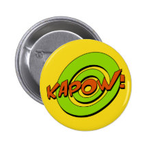 Kapow Comic-Buch-Abzeichen Anstecknadel
