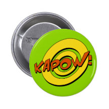 Kapow Comic-Buch-Abzeichen Anstecknadelbutton