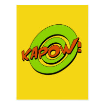 Kapow Comic-Buch-Postkarte