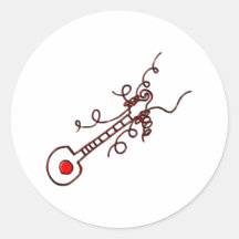 kaputte Gitarre broken guitar Sticker