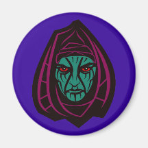 Kapuze grünes Gesicht hood green face Magnete