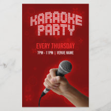 Karaoke-Party-Flyer