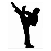 Karate Postkarte