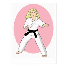 Karate-Prinzessin Postkarten