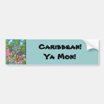 Karibisch! Auto Aufkleber