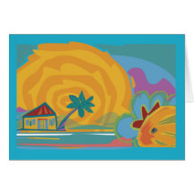 Karibische Insel Sun Karten