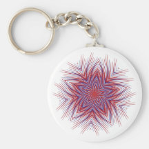 Karierter extravaganter USA-Stern Keychain Schlüsselband
